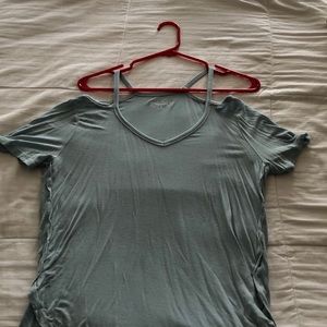 t shirt with tank strap